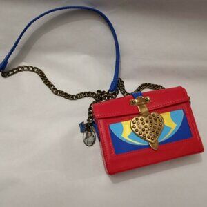 DISNEY DESCENDANTS Good & EVIE Crossbody HEART Bag PURSE! RED Gold HARD TO FIND